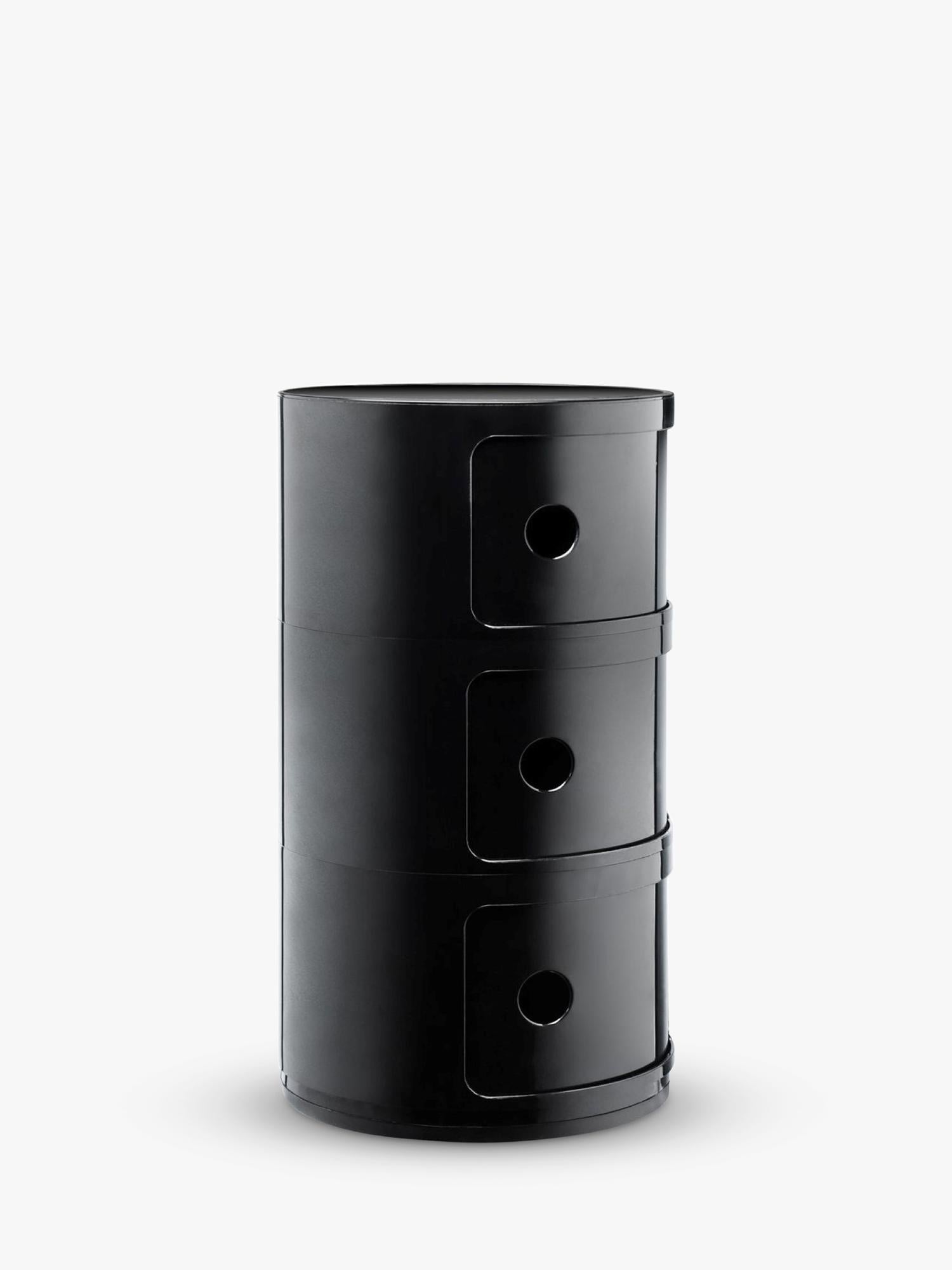 Kartell Componibili 3-tier side table recycled technopolymer (British brand)
