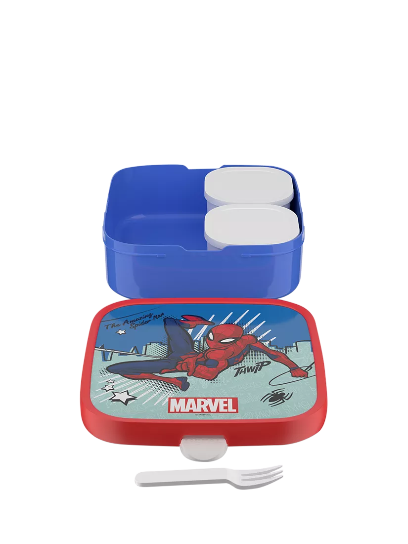 Mepal Marvel Spider-Man bento lunch box with fork, imported from the UK