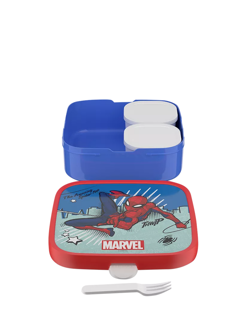 Mepal Marvel Spider-Man bento lunch box with fork, imported from the UK