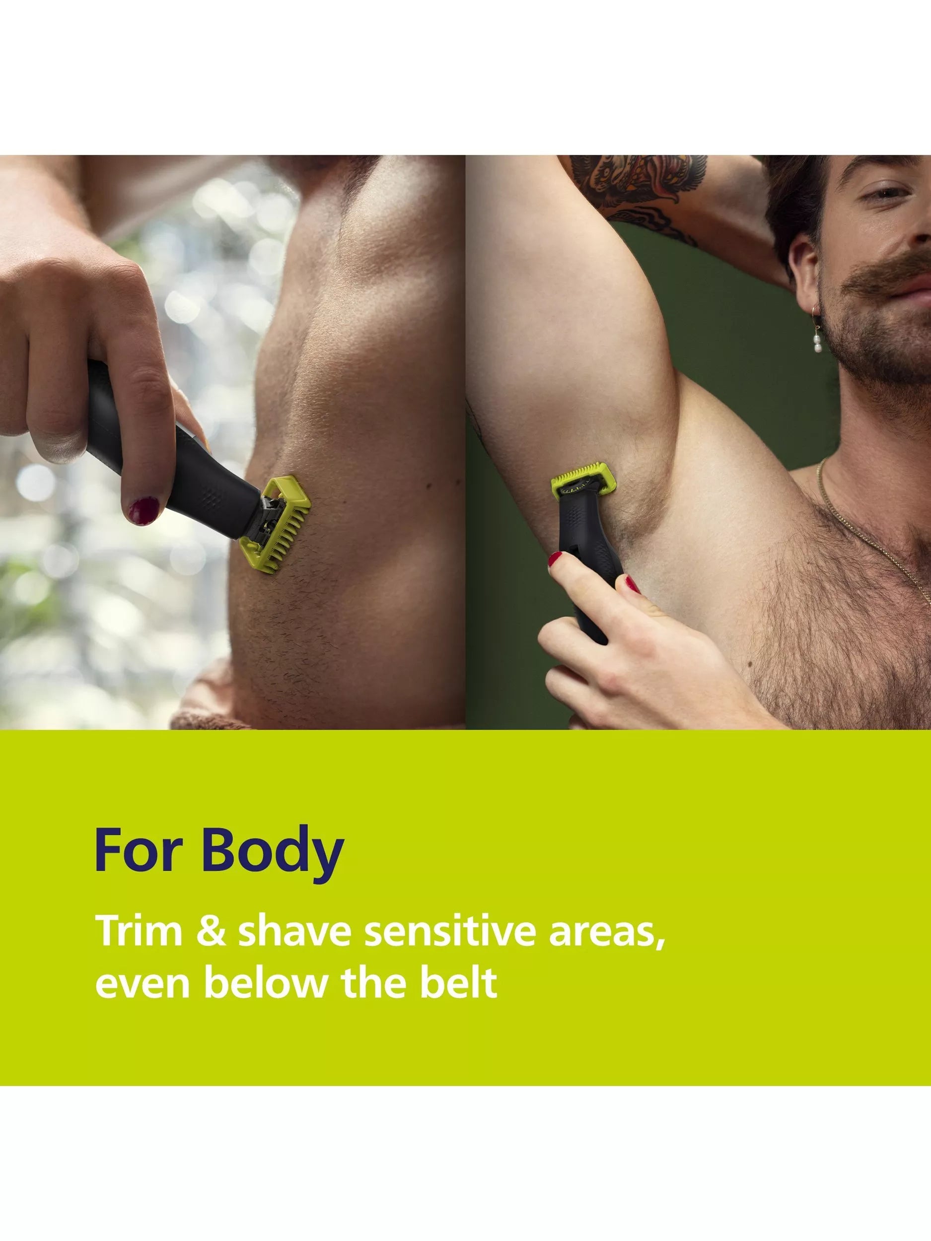 Philips OneBlade Pro 360 beard trimmer green - British product