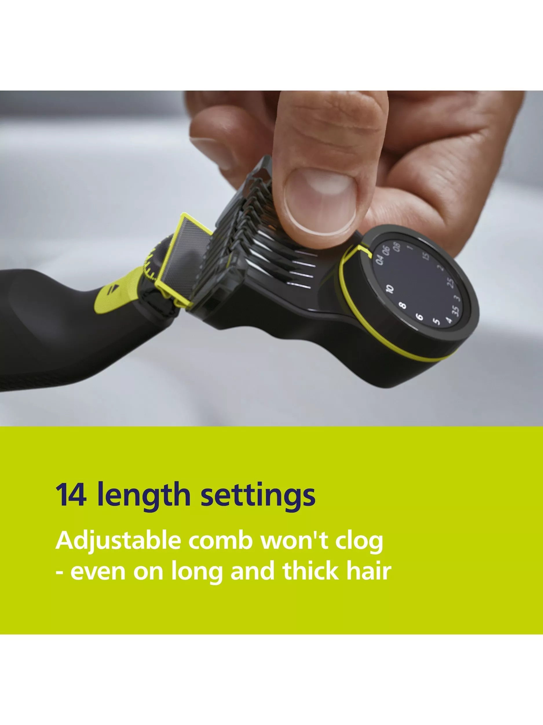 Philips OneBlade Pro 360 beard trimmer green - British product