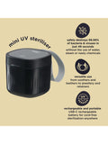 Vital Baby Mini UV Steriliser black portable, UK version