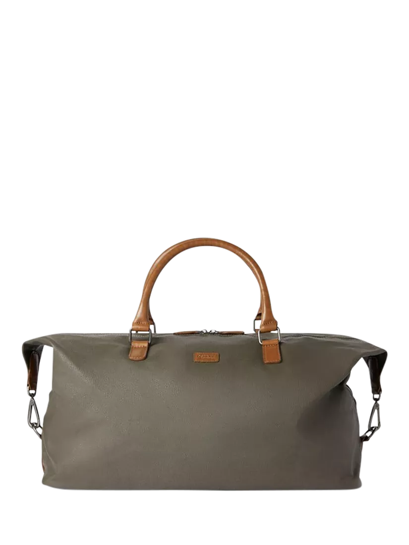 OSPREY LONDON The Grantham Waxed Canvas and Leather Weekend Bag