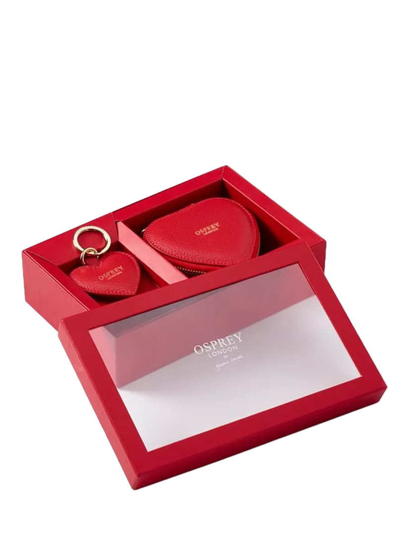 OSPREY LONDON The Tilly Leather Heart Gift Set