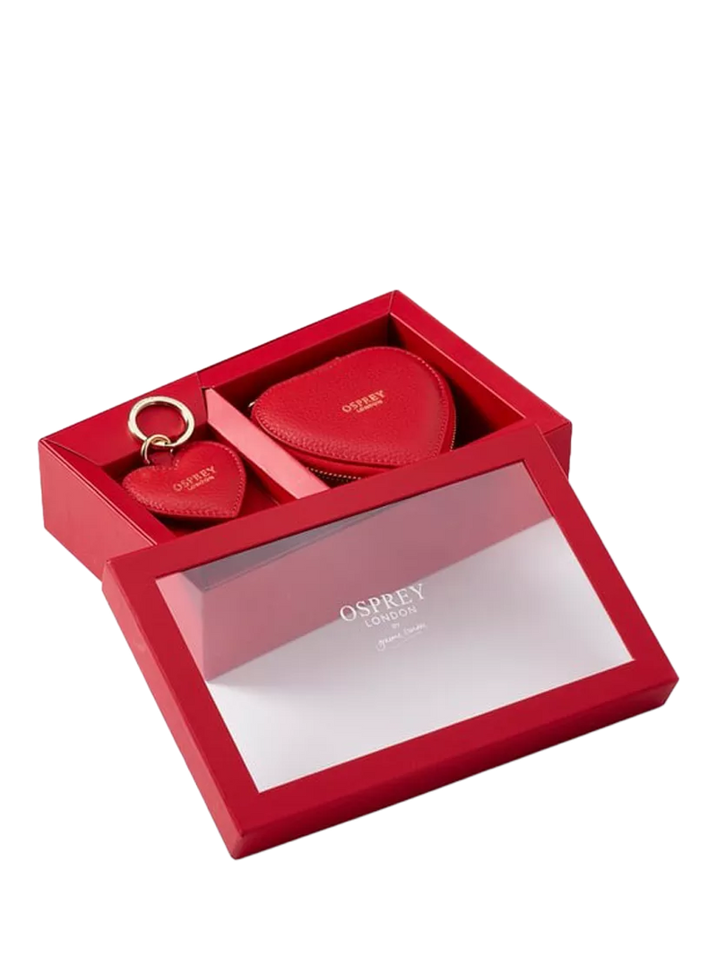 OSPREY LONDON The Tilly Leather Heart Gift Set