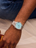 Citizen Tsuyosa NJ020 automatic watch blue dial 37mm - British product