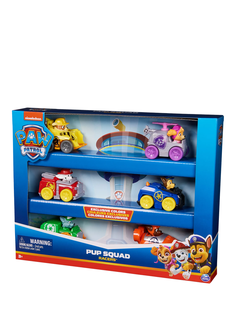 Paw Patrol Pup Squad Racers Gift Set toy cars (British brand)