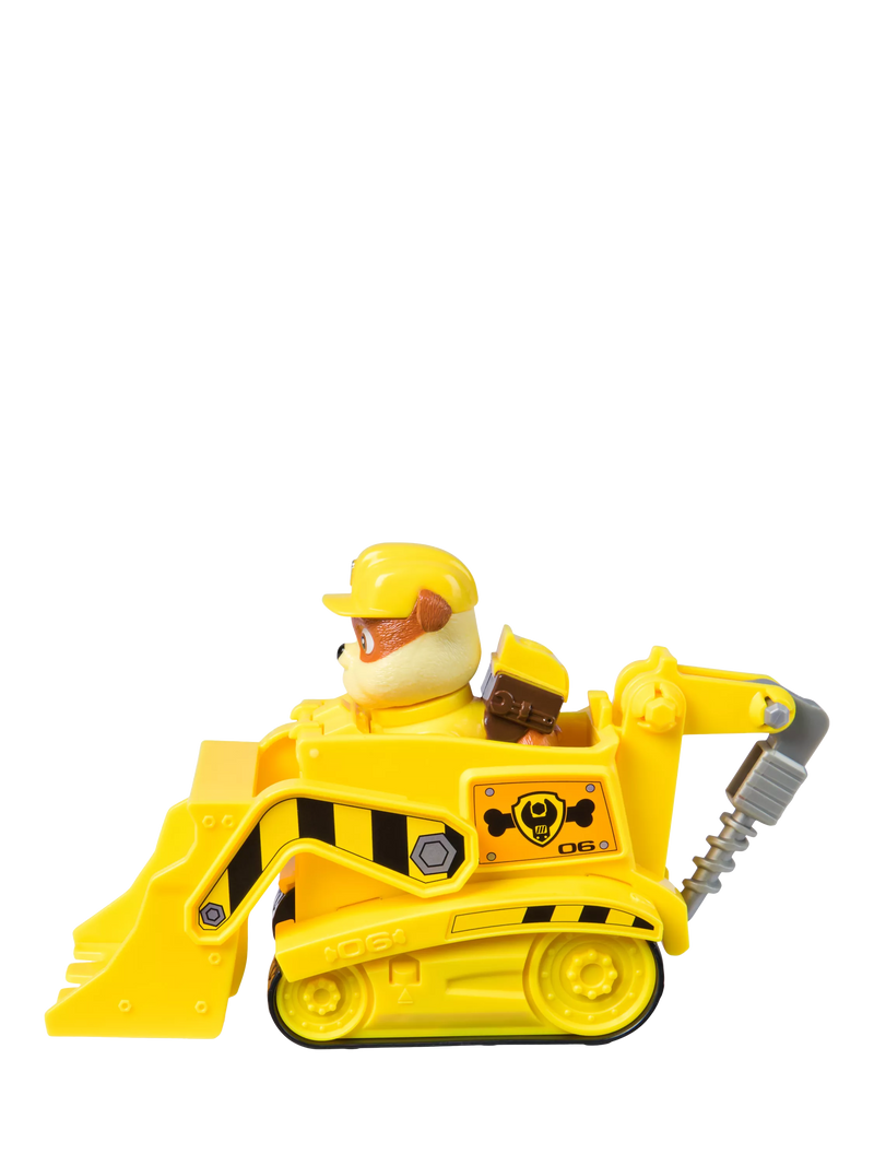 Paw Patrol Rubble Bulldozer toy vehicle with construction parts (British brand)