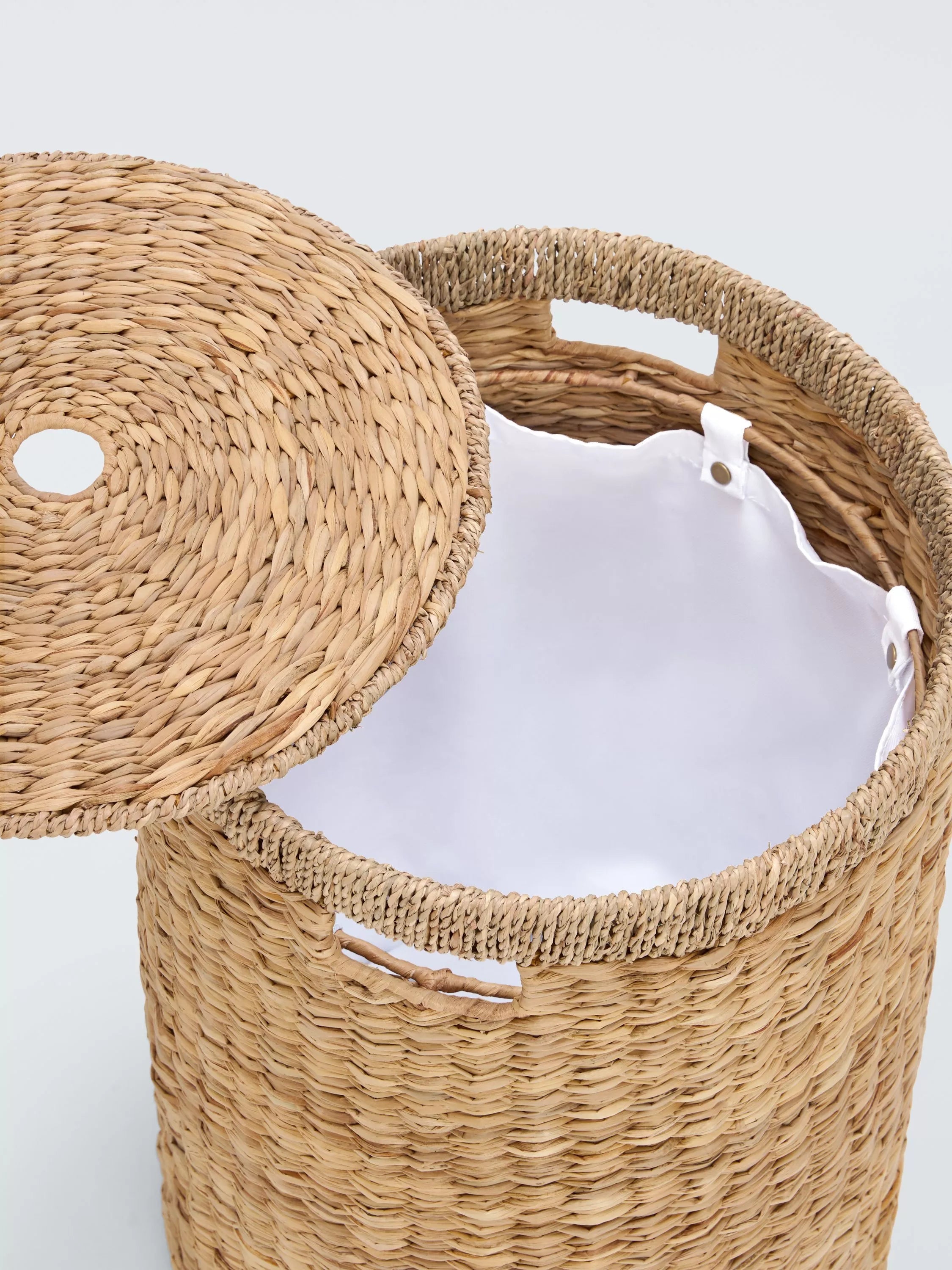John Lewis natural bulrush laundry basket 60x40cm (British brand)
