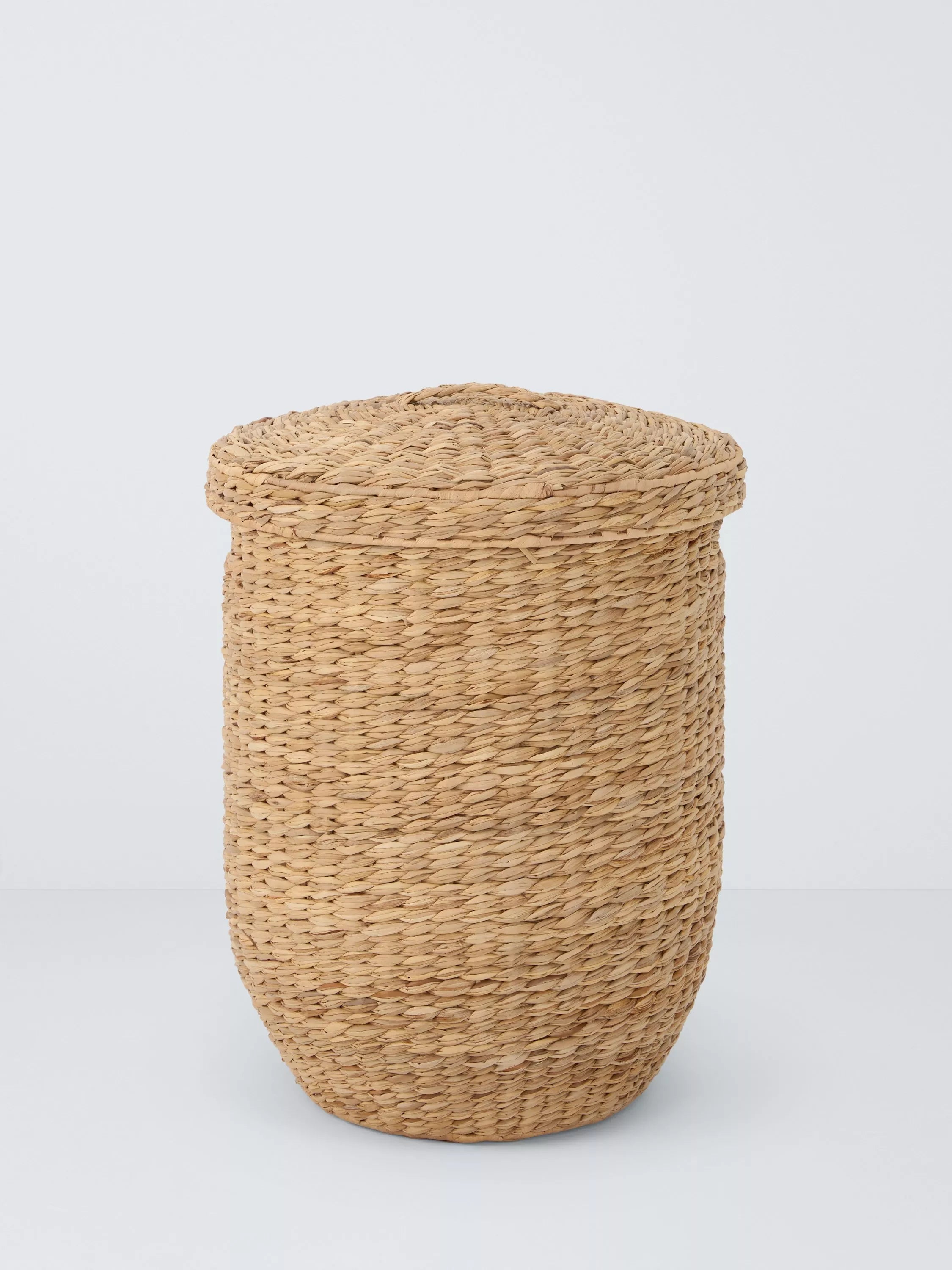John Lewis natural bulrush laundry basket, imported from the UK