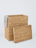 John Lewis double laundry basket natural bulrush, UK version