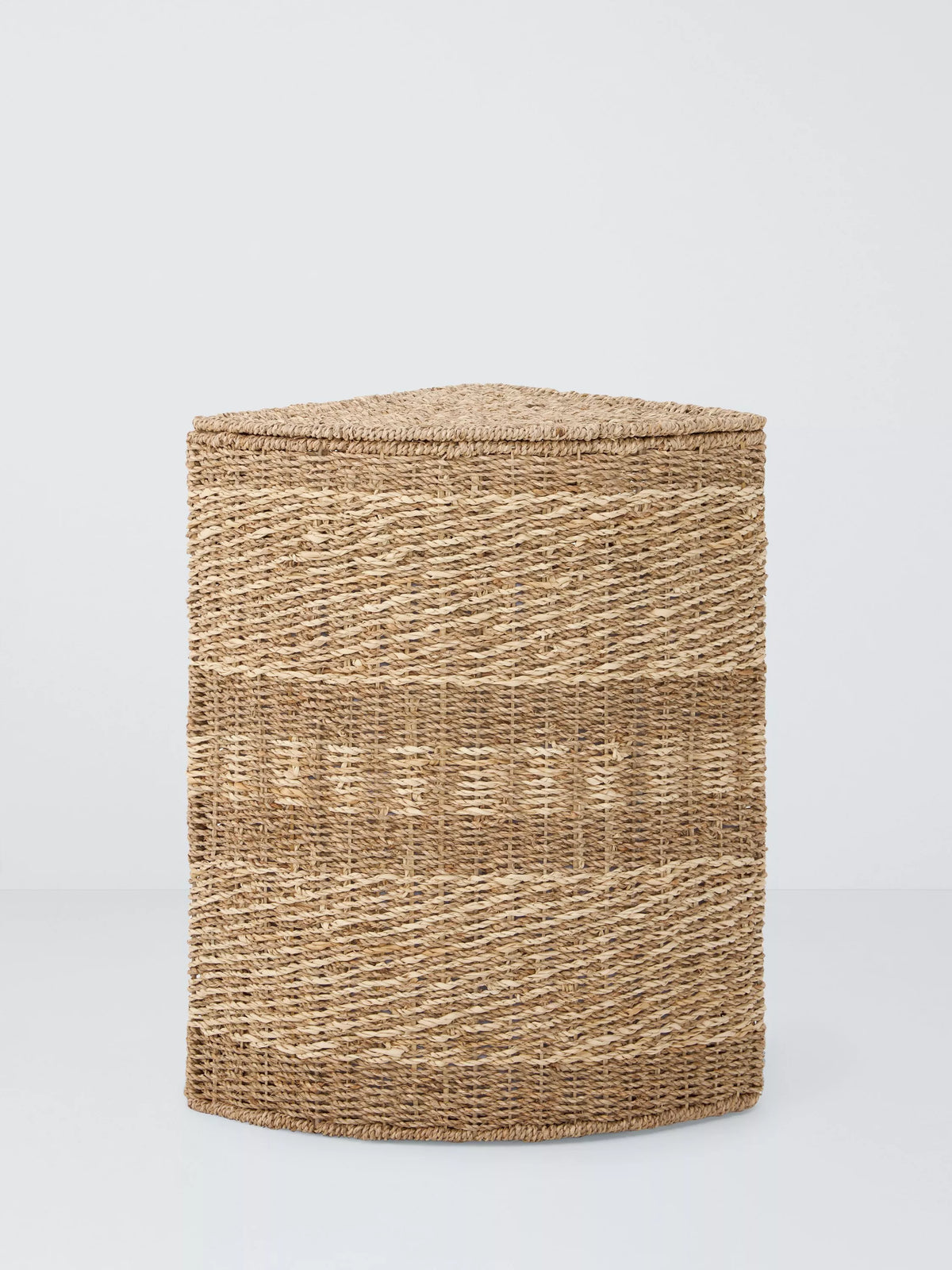 John Lewis natural seagrass corner laundry basket (British brand)