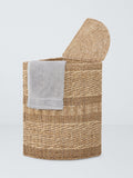 John Lewis natural seagrass corner laundry basket (British brand)