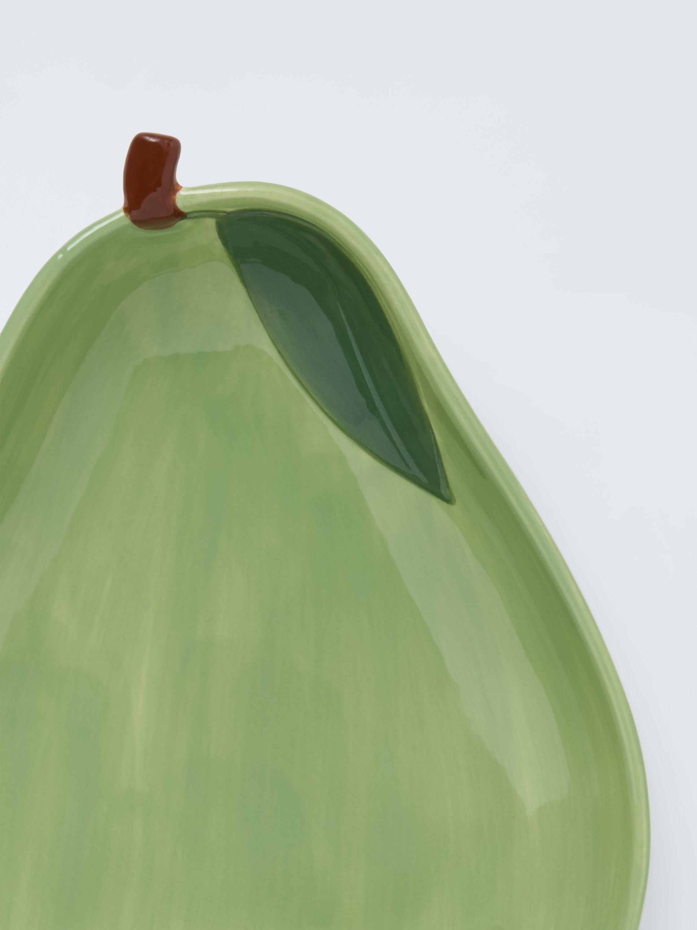 Deliciously Ella pear stoneware serving bowl 26cm green (British brand)