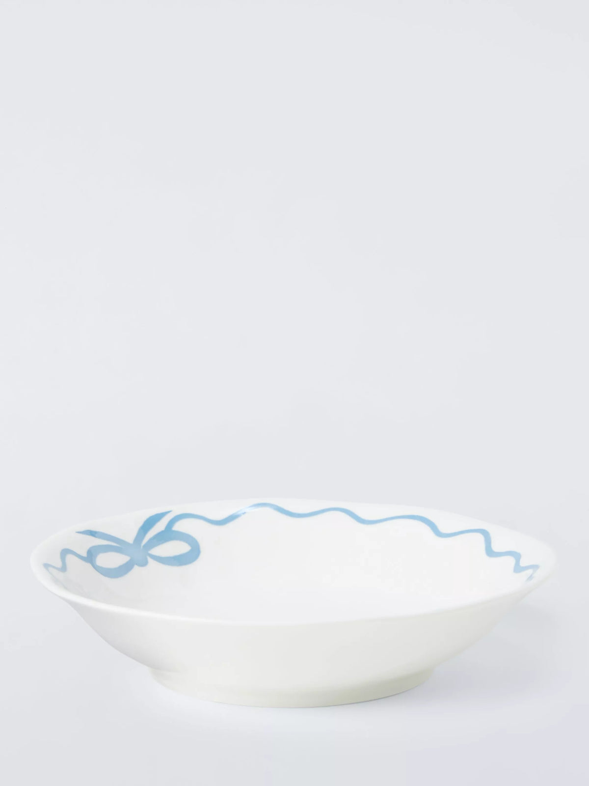 John Lewis Flora Bow fine china pasta bowl 21.5cm blue (British brand)