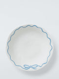John Lewis Flora Bow fine china pasta bowl 21.5cm blue (British brand)