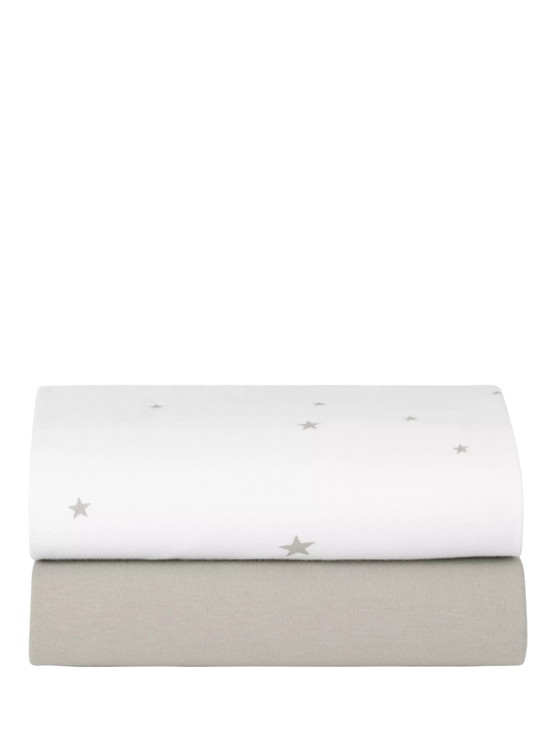 Snüz Moses Basket Fitted Sheet Pack of 2