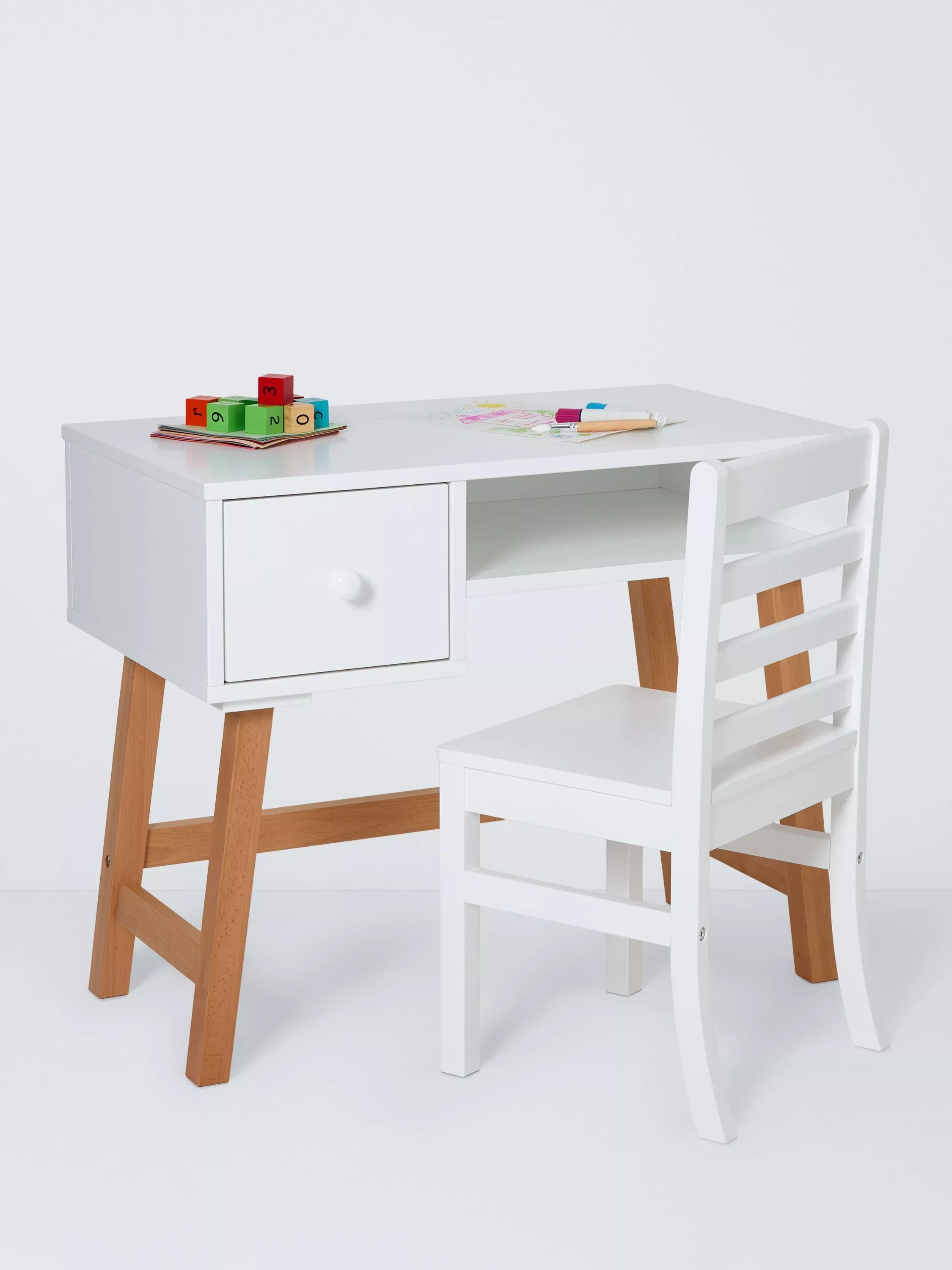 John Lewis Aran white toddler desk (British brand)