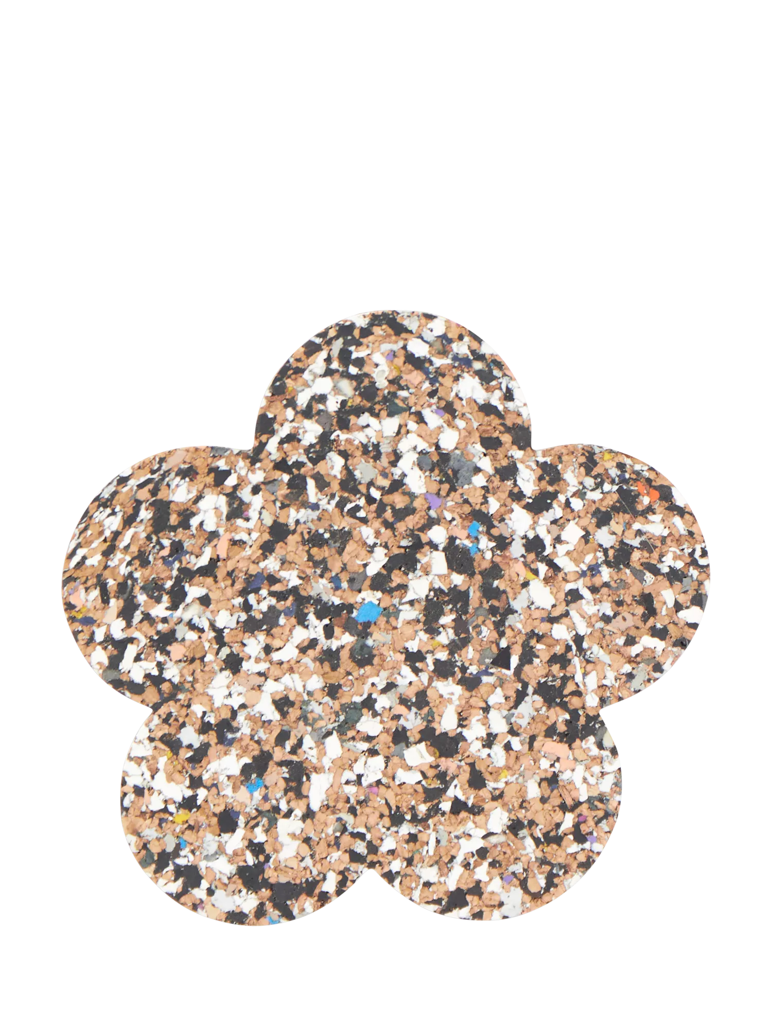 LIGA cork coaster set of 4 flower shaped, UK version