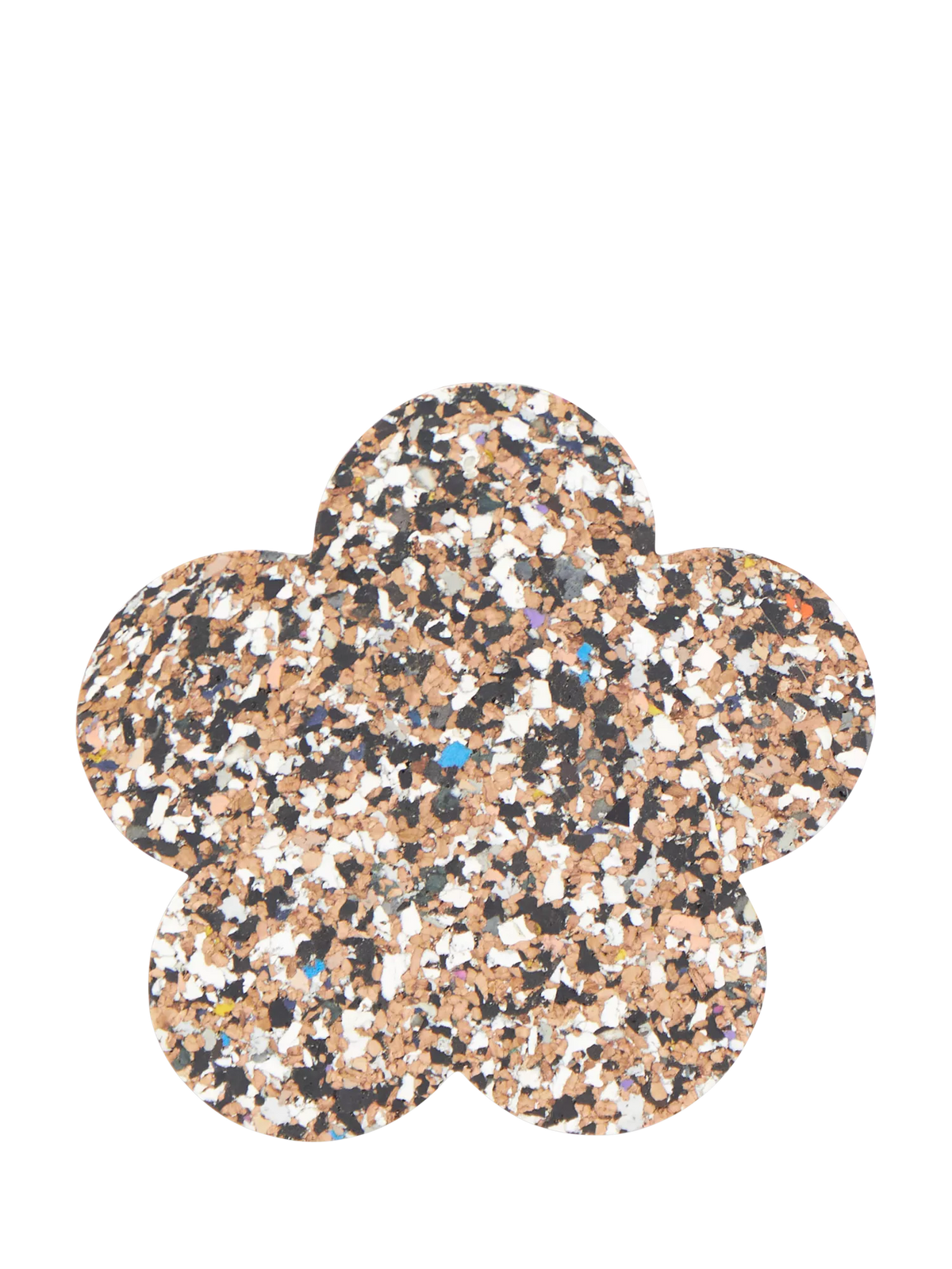 LIGA cork coaster set of 4 flower shaped, UK version