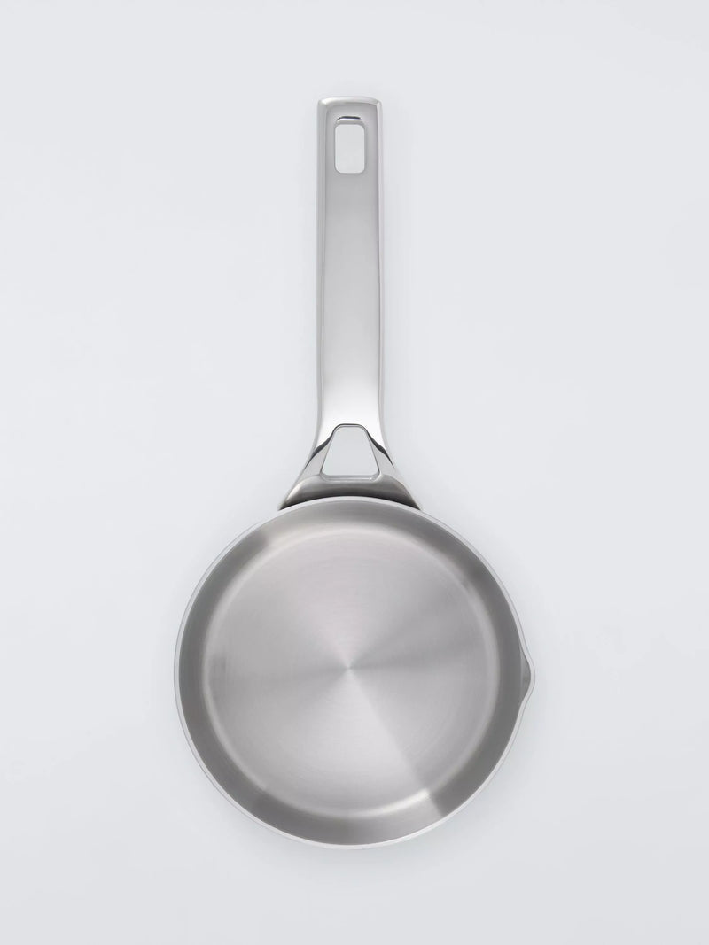 John Lewis 5-Ply Thermacore stainless steel milk pan 14cm - British product