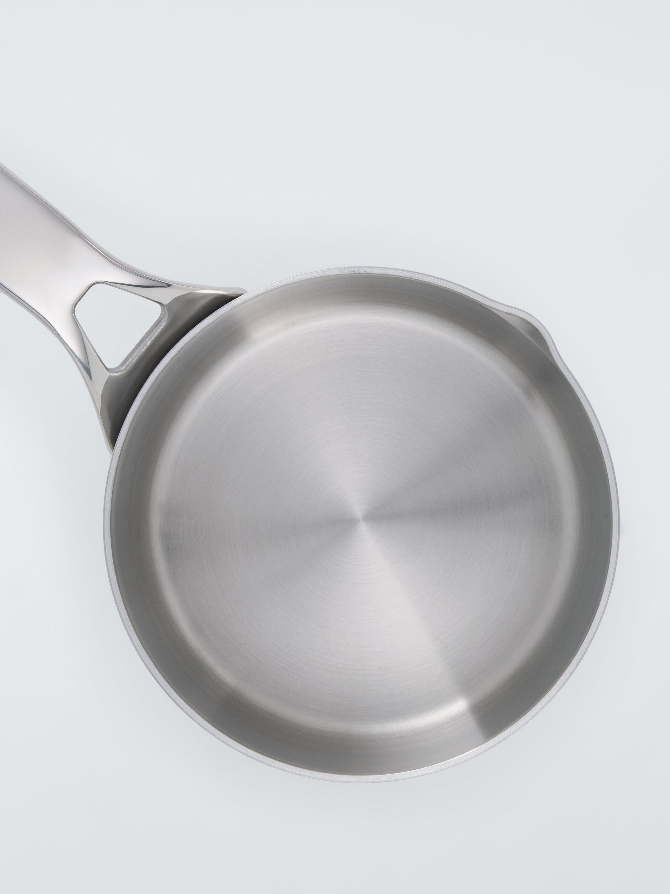 John Lewis 5-Ply Thermacore stainless steel milk pan 14cm - British product