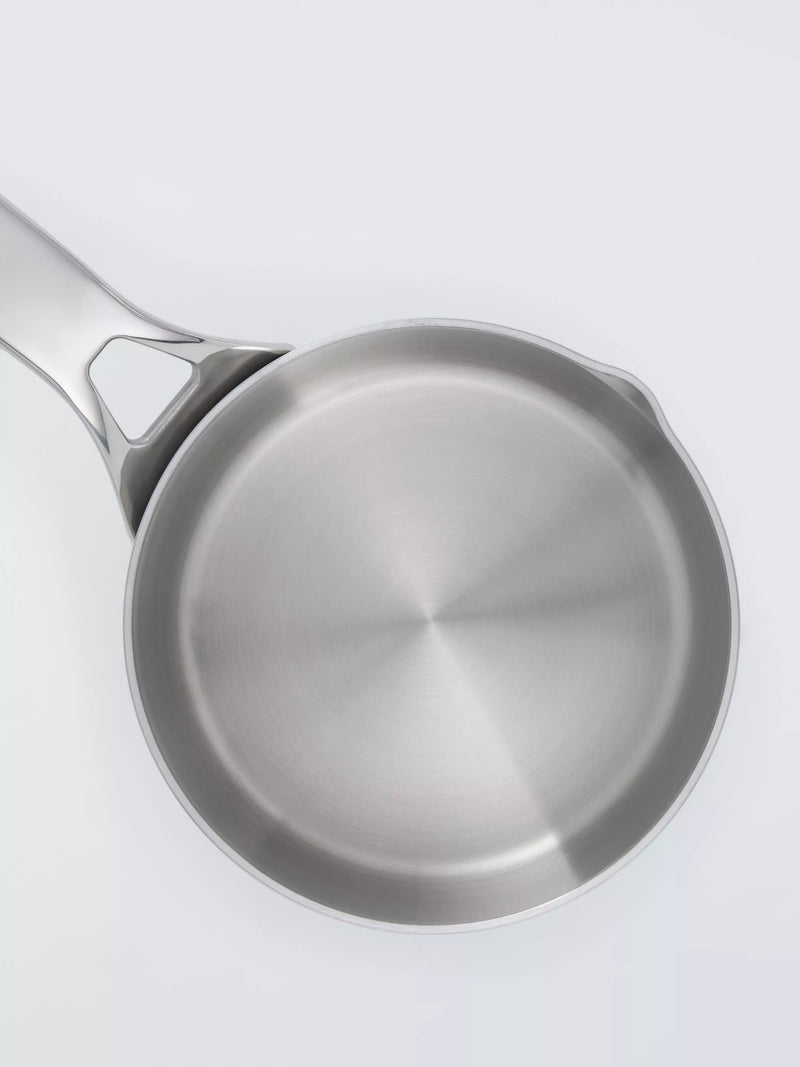 John Lewis 5-Ply Thermacore stainless steel milk pan 14cm - British product