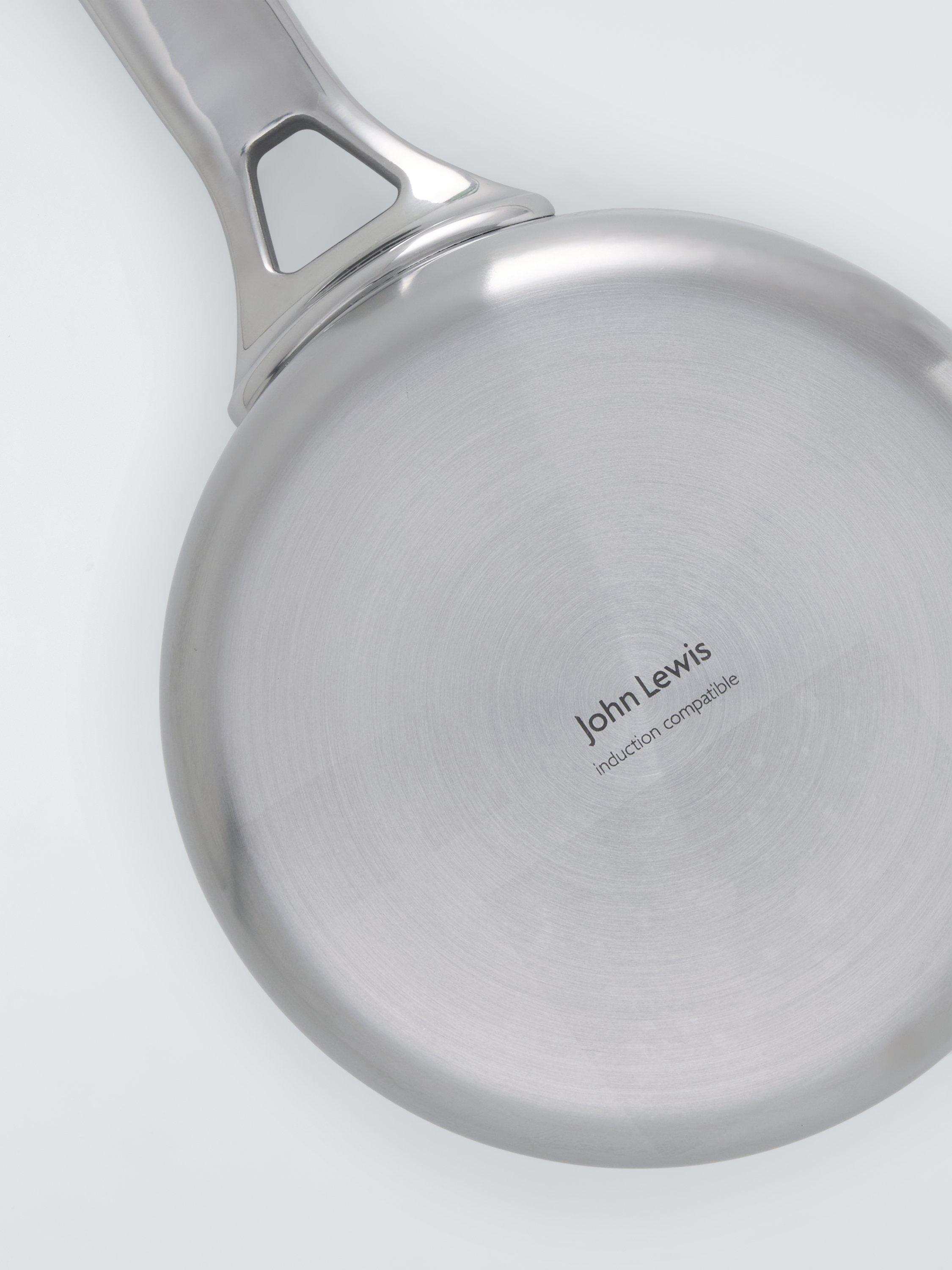 John Lewis 5-Ply Thermacore stainless steel milk pan 14cm - British product