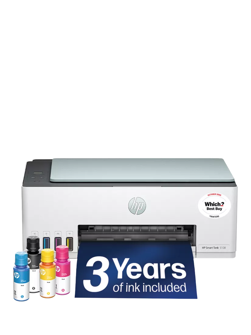 HP Smart Tank 5108 all-in-one wireless printer, UK version