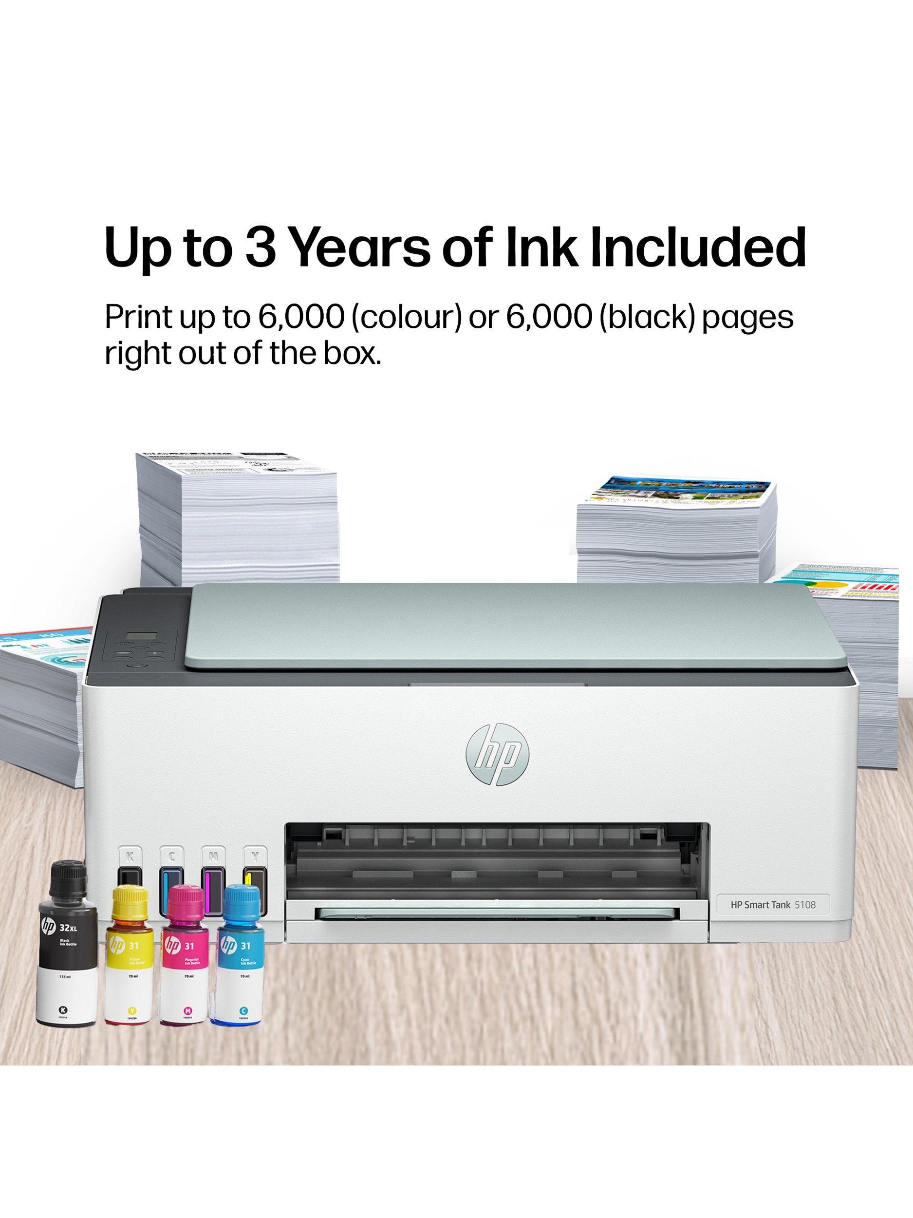 HP Smart Tank 5108 all-in-one wireless printer, UK version