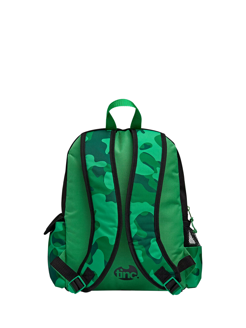Tinc Kids Hugga Camo backpack green (British brand)