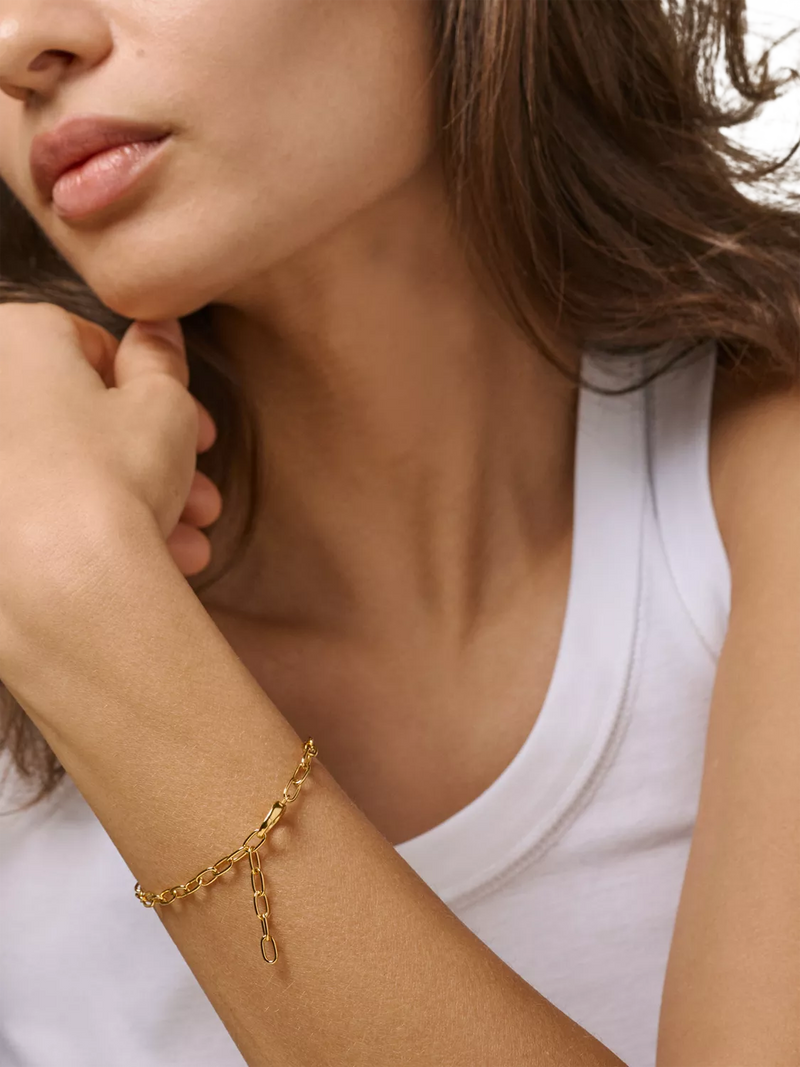 ENAMEL Copenhagen gold charm bracelet medium (British brand)