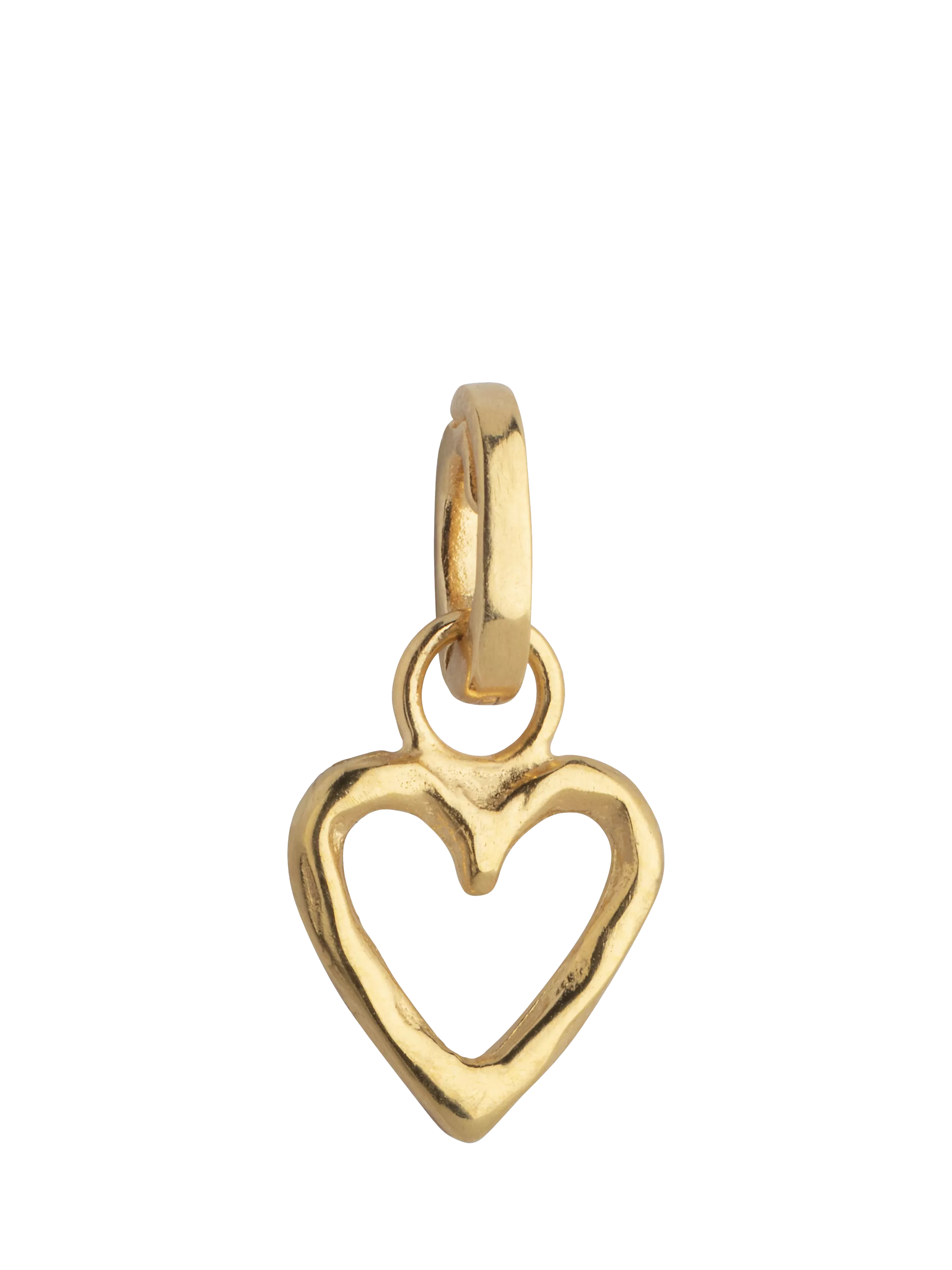 ENAMEL Copenhagen gold heart charm 9mm, imported from the UK