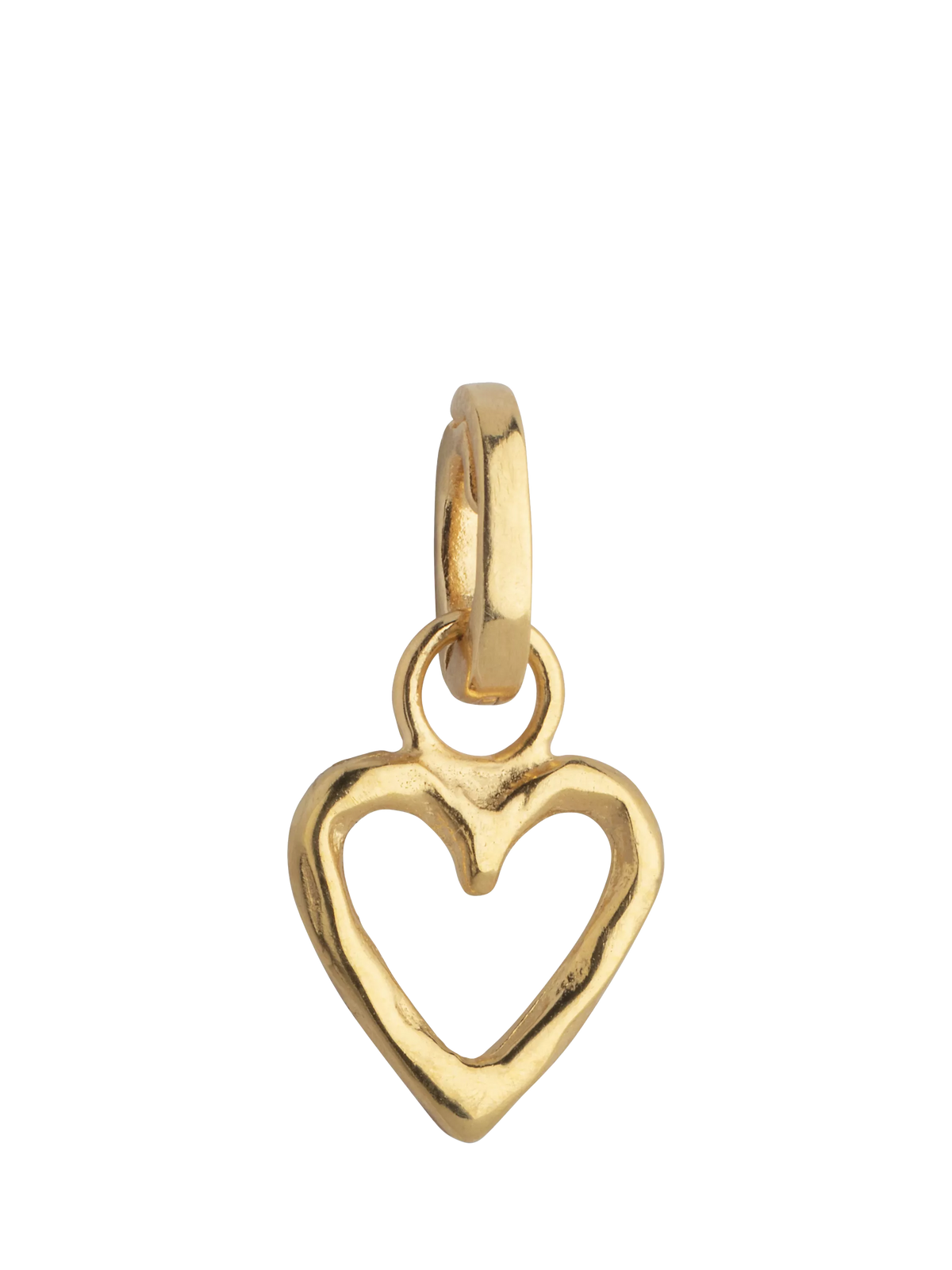 ENAMEL Copenhagen gold heart charm 9mm, imported from the UK