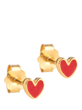 ENAMEL Copenhagen Amore Enamel Heart Stud Earrings