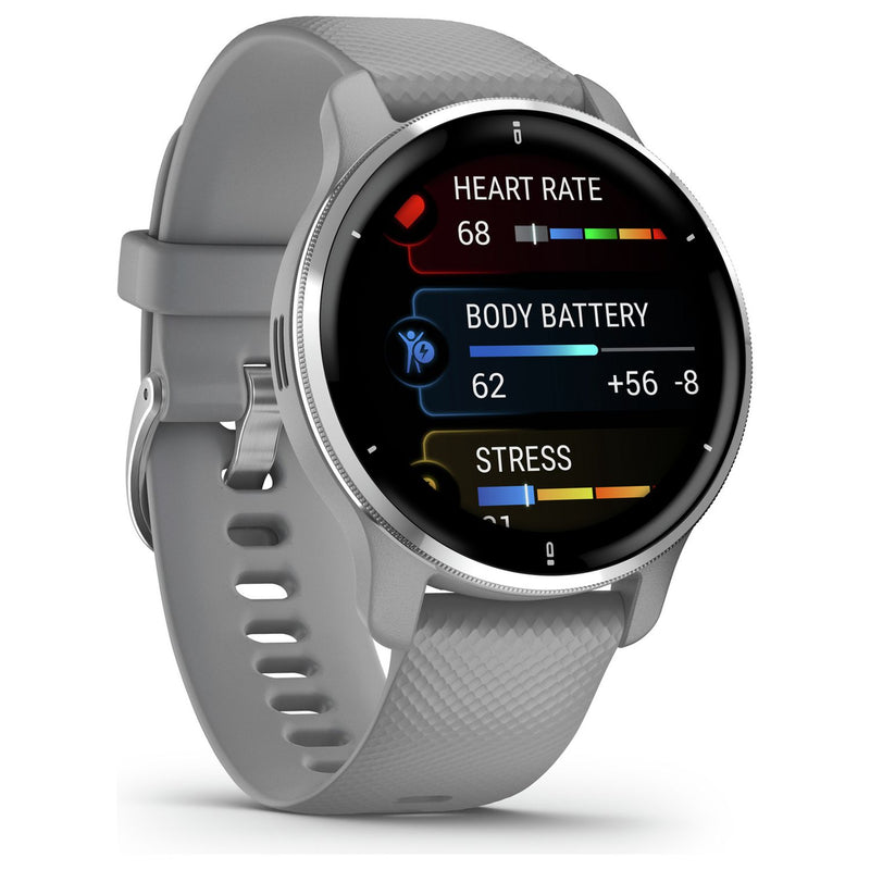 Garmin Venu 2 Plus smart watch in grey steel - British product