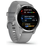 Garmin Venu 2 Plus smart watch in grey steel - British product
