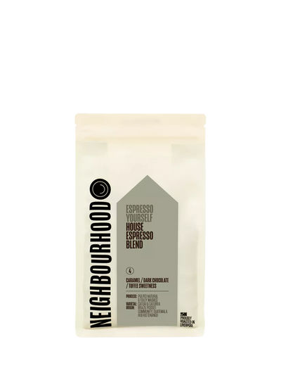 John Lewis beanz Neighbourhood Espresso Yourself House Whole Bean Coffee, 250g- Buy online at McGrocer