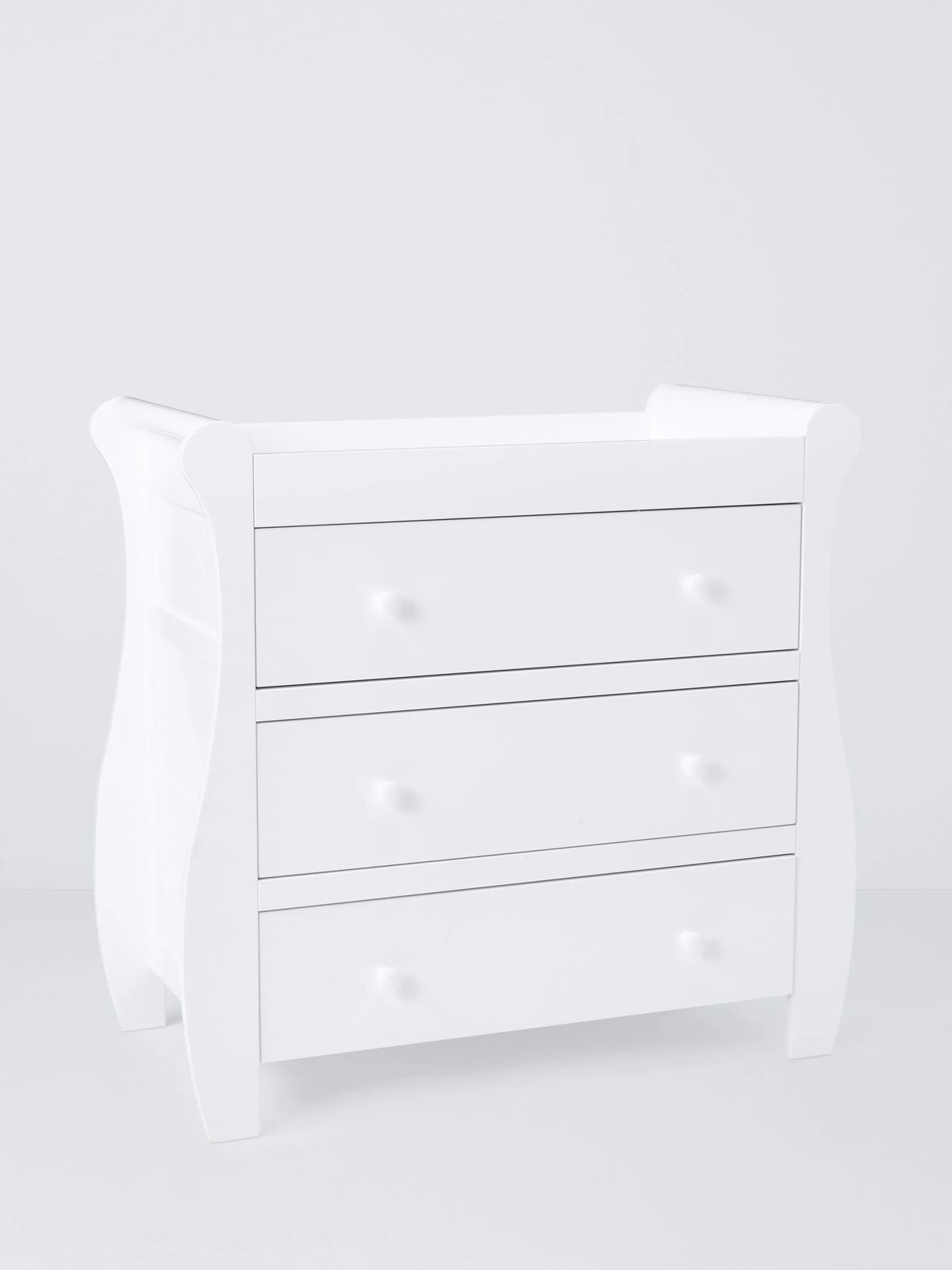 John Lewis Noa changing table dresser in white, imported from the UK