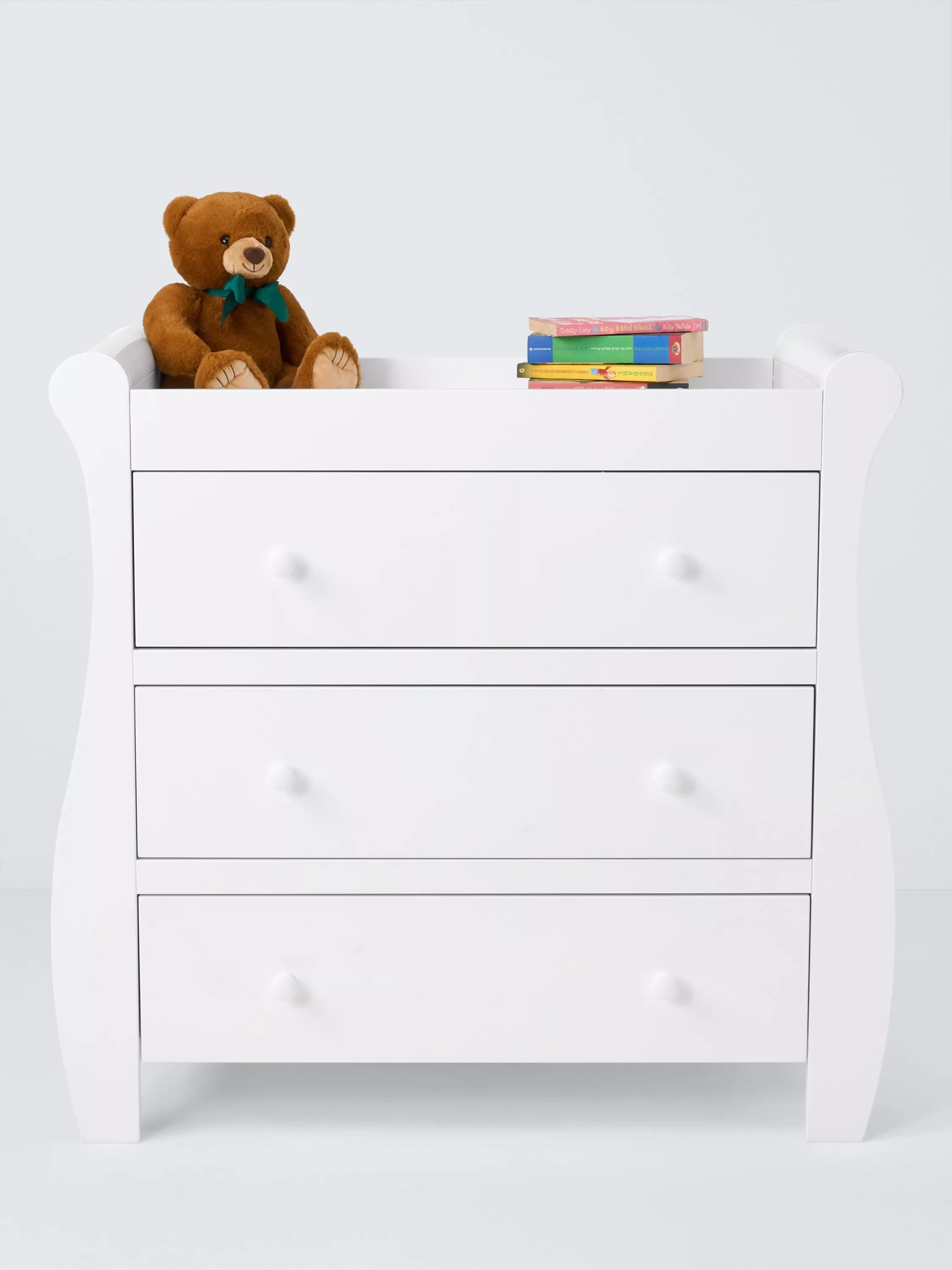 John Lewis Noa changing table dresser in white, imported from the UK