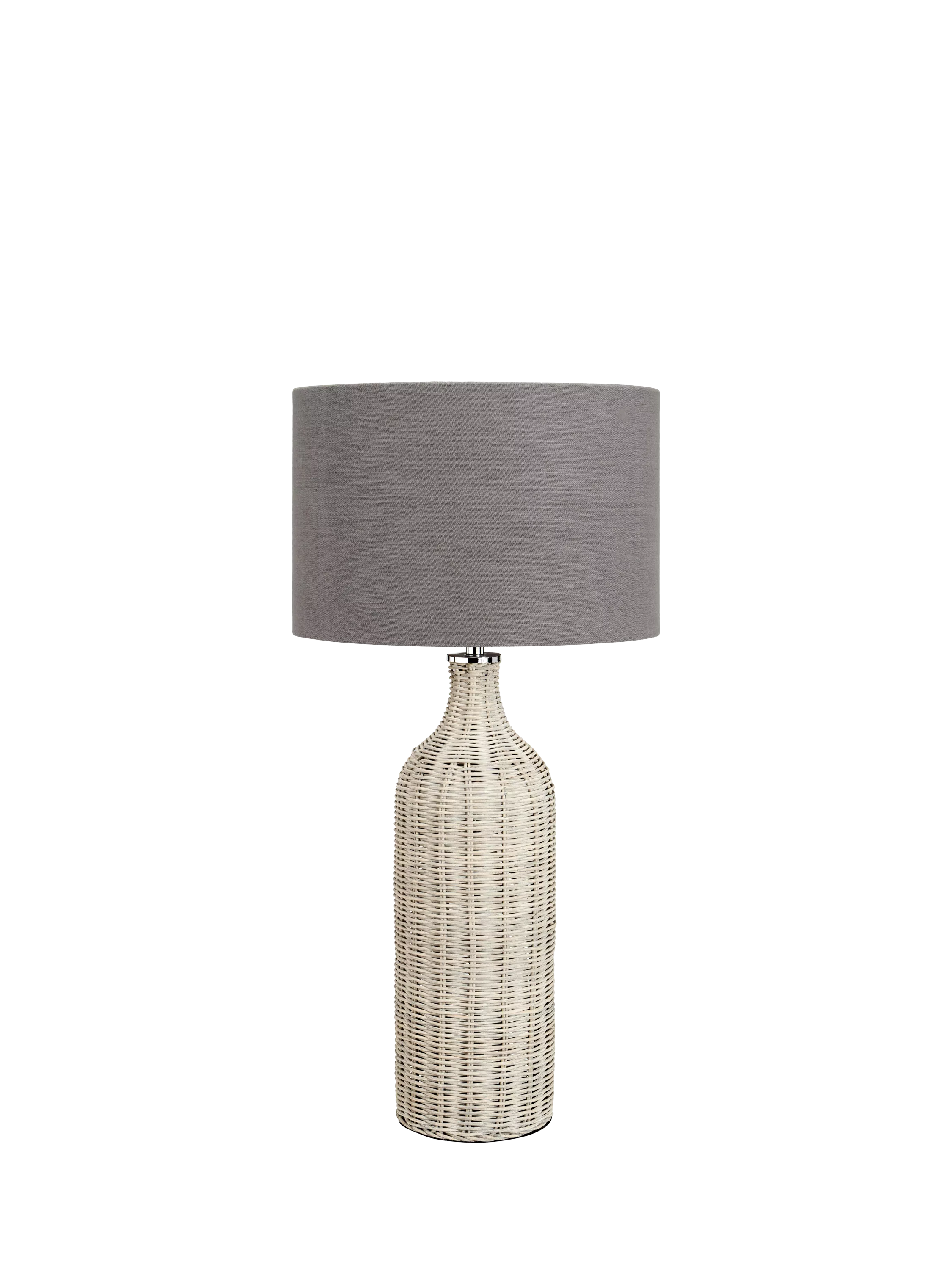 Pacific Anika woven rattan table lamp, UK version