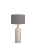 Pacific Anika woven rattan table lamp, UK version