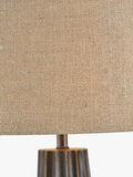 Pacific Draydon mango wood table lamp with linen shade - British product