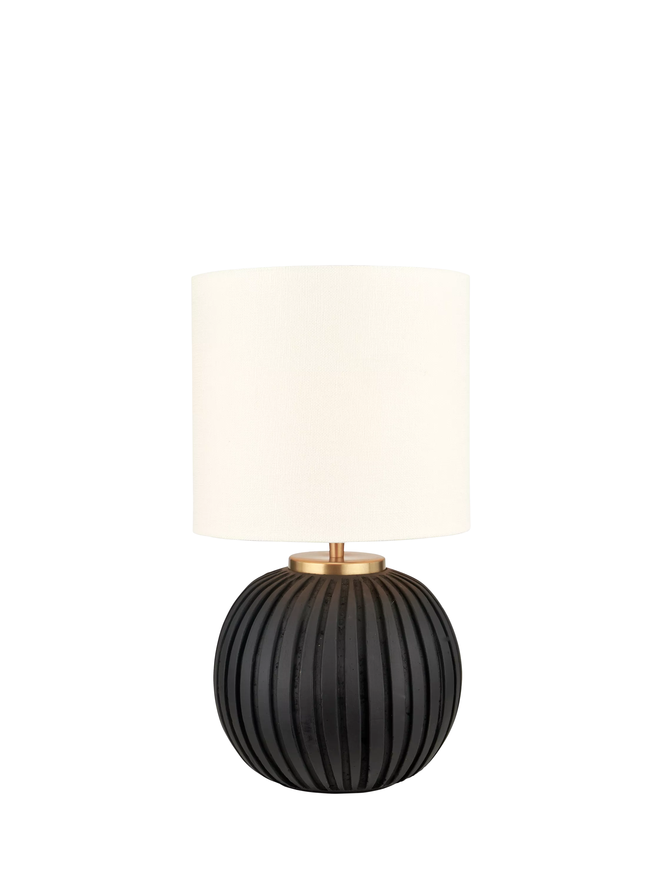 Pacific Ezekiel terracotta table lamp with linen shade - British product
