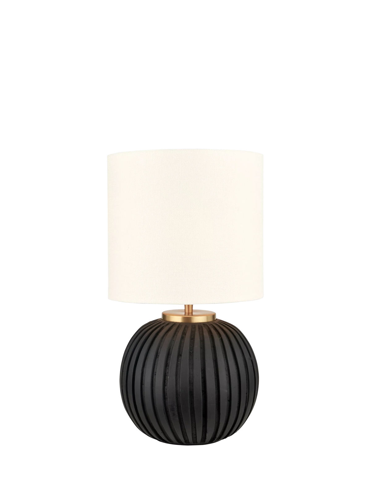 Pacific Ezekiel terracotta table lamp with linen shade - British product