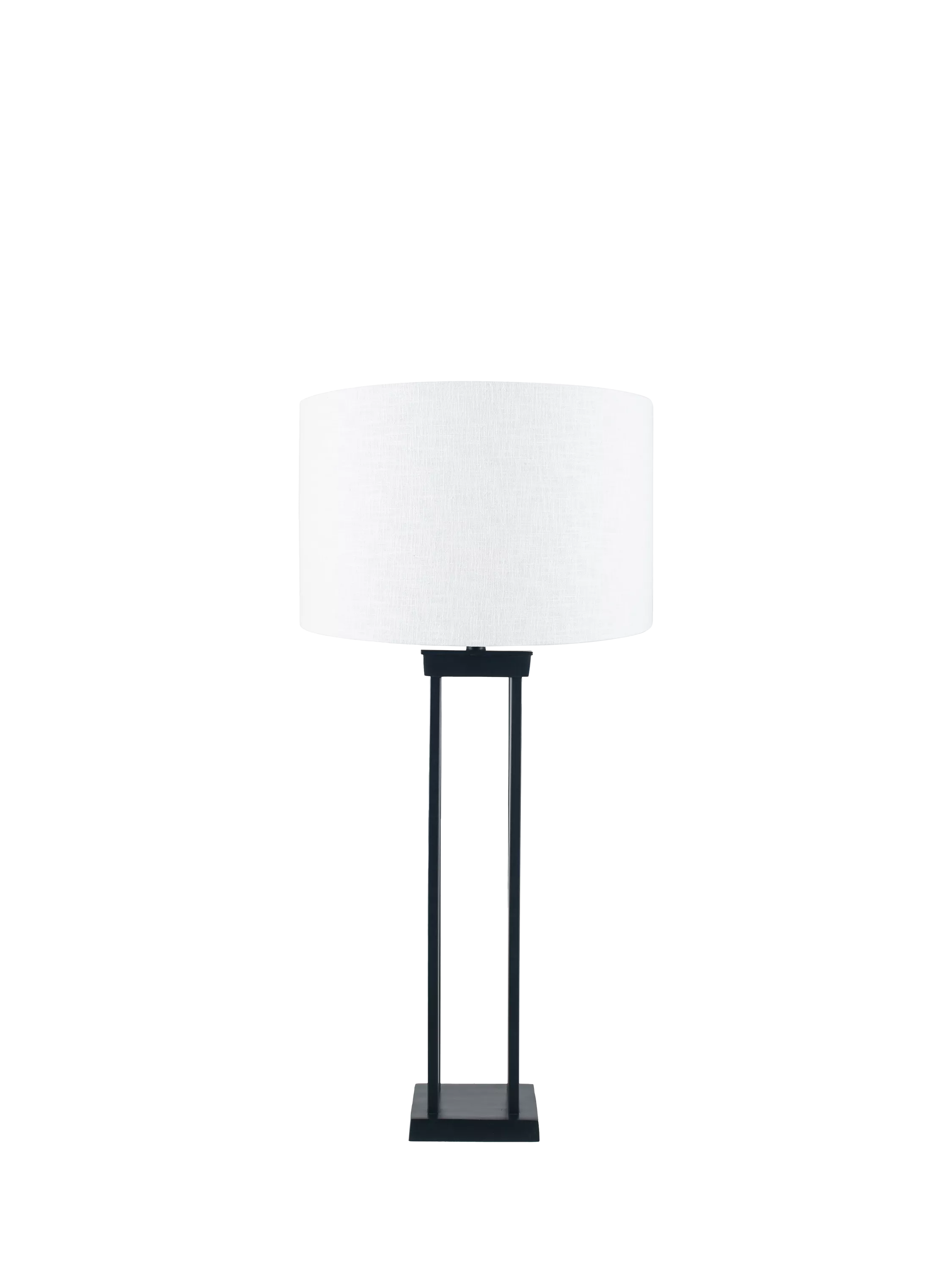 Pacific metal table lamp with linen shade 86cm, imported from the UK