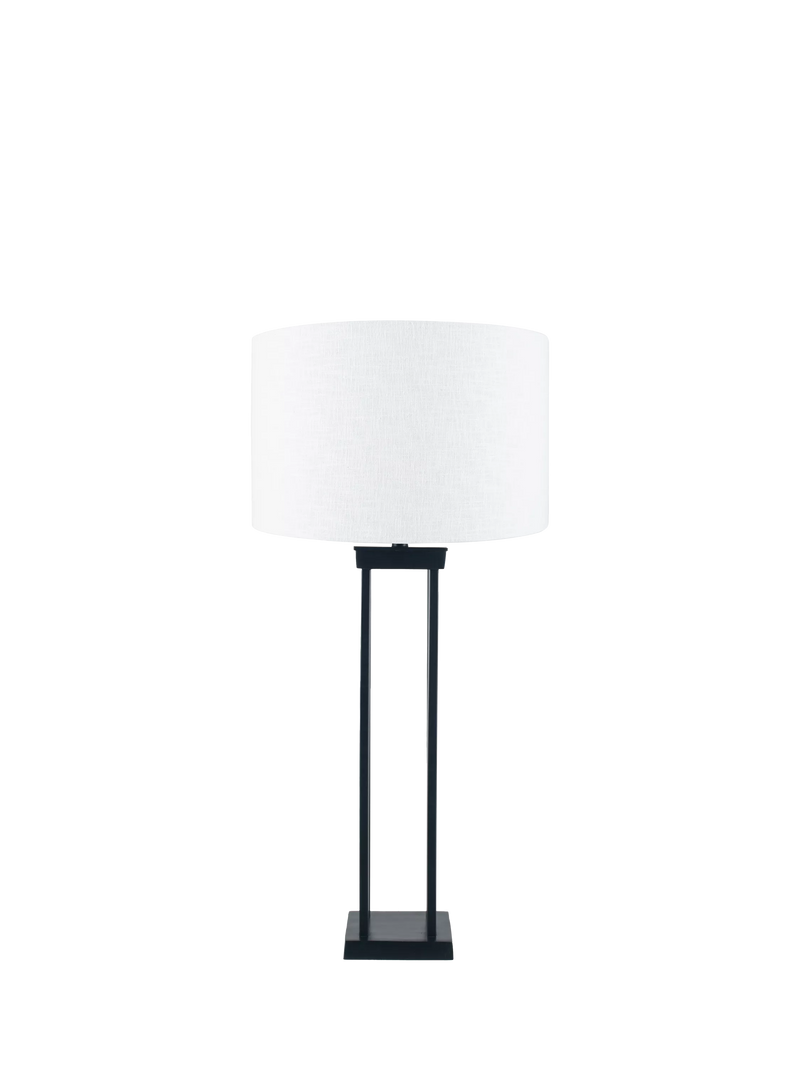Pacific metal table lamp with linen shade 86cm, imported from the UK