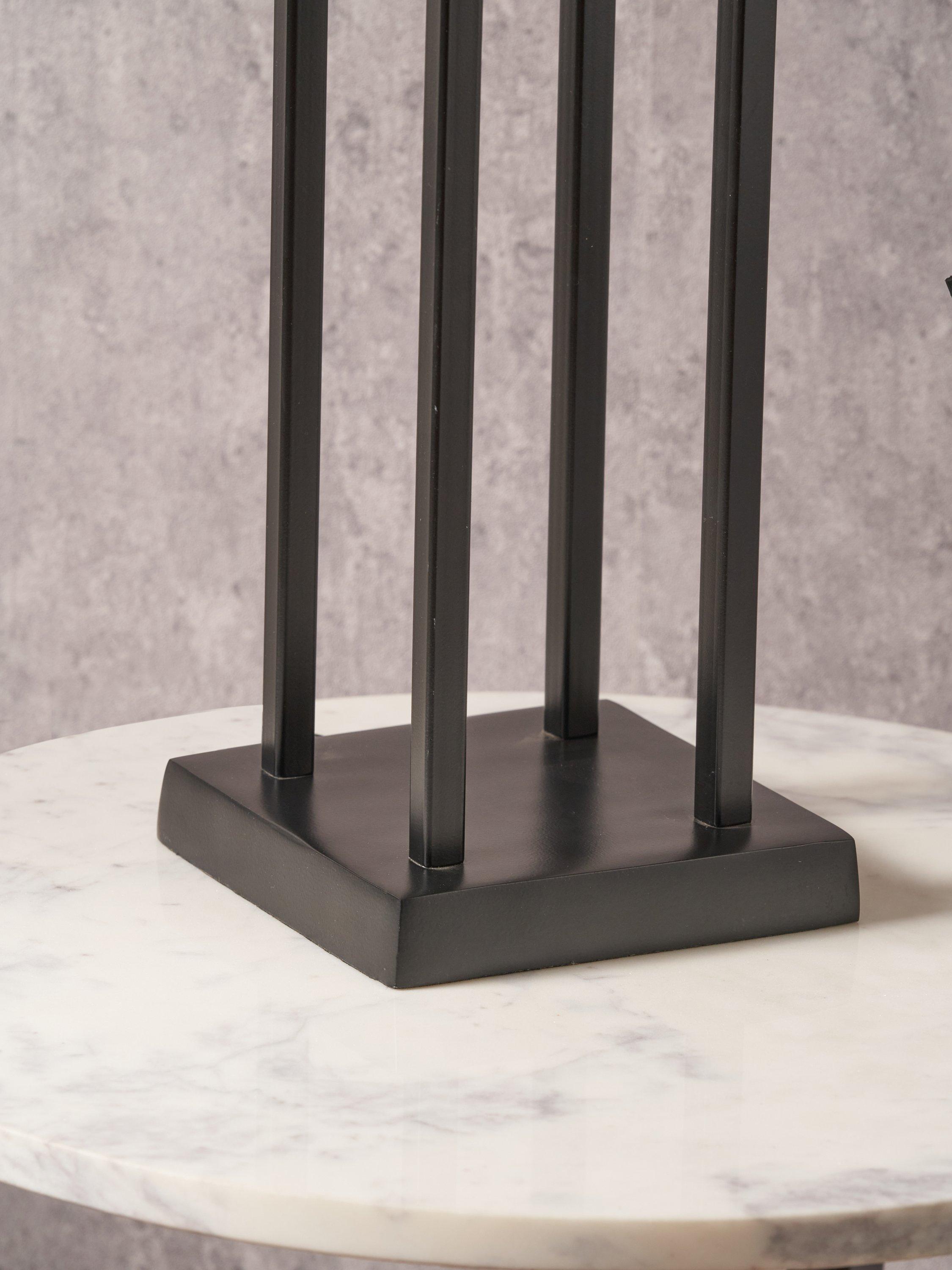 Pacific metal table lamp with linen shade 86cm, imported from the UK