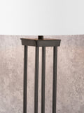 Pacific metal table lamp with linen shade 86cm, imported from the UK