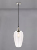 Pacific Clio long glass shade pendant ceiling light 123cm - British product
